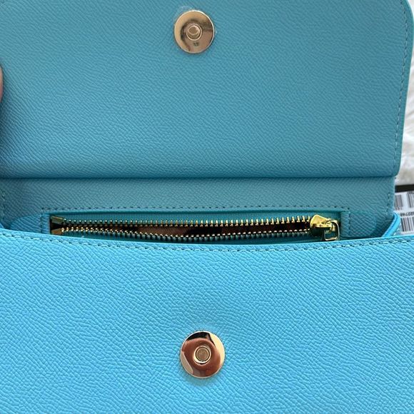 Dolce & Gabbana Small Miss Sicily Leather Satchel Sky Blue - Picture 12 of 14